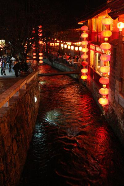 Lijiang Old Town at night
